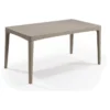 ALLIBERT GIRONA FLAT WAVES Gartentisch 160 x 90 x 74 cm, Cappucino - B-Ware