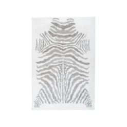 Arte Espina Teppich »Rabbit Animal« mit softer Oberfläche (400, grau / weiß, 120 cm x 160 cm) - B-Ware neuwertig