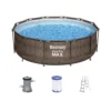 Bestway Framepool-Set »Steel Pro Max DELUXE SERIES« mit Filterpumpe und Leiter, Ø 3,66 x 1 m - B-Ware"