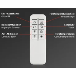 Briloner CCT LED Design Deckenleuchte, Lichttemperatur + Helligkeit regulierbar - B-Ware