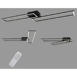 Briloner CCT LED Design Deckenleuchte, Lichttemperatur + Helligkeit regulierbar - B-Ware