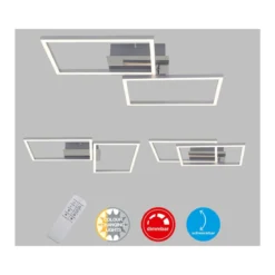 Briloner CCT LED Design Deckenleuchte, Lichttemperatur + Helligkeit regulierbar - B-Ware