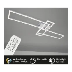 Briloner CCT LED Design Deckenleuchte, Lichttemperatur + Helligkeit regulierbar - B-Ware