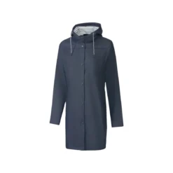 CRIVIT Damen Regenparka mit verlängerter Rückenpartie (dunkelblau, S) - B-Ware neuwertig