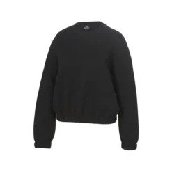 CRIVIT Damen Sweatpullover mit HeiQ Mint Technologie (Struktur schwarz, M(40/42)) - B-Ware neuwertig