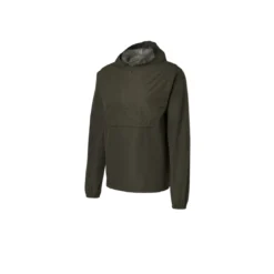 CRIVIT Regenjacke, Halfzip, wasserabweisendes Obermaterial (Olive, S) - B-Ware neuwertig