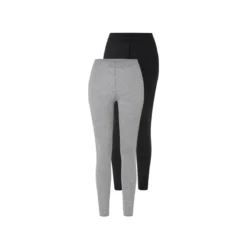 Damen Leggings, 2 Stück, mit Bio-Baumwolle - B-Ware