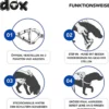 DDOXX Hundegeschirr Nylon, Step-In, Verstellbar, Blau, S - B-Ware sehr gut