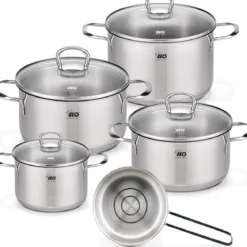 Elo Topfset Jaspis, aus Edelstahl, 5-teilig - B-Ware neuwertig