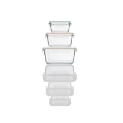 ERNESTO® Glas-Frischhaltedosen, 3-teilig - B-Ware