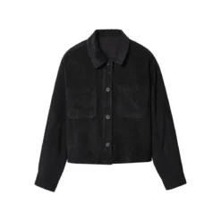 esmara® Cord-Overshirt, für Damen, S, schwarz - B-Ware neuwertig