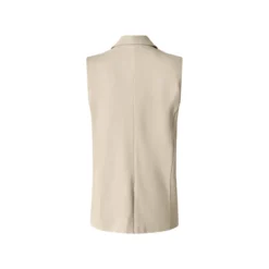 Esmara® Damen Blazer Weste, 44, beige - B-Ware neuwertig