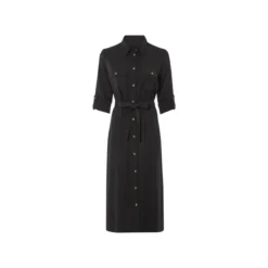 ESMARA® Damen Blusenkleid, mit Seitenschlitzen (Schwarz, 42) - B-Ware sehr gut