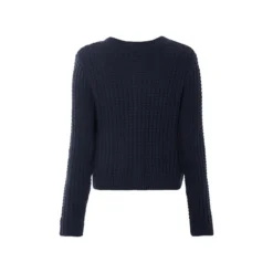 esmara® Damen Cardigan, aus weichem Lochstrick (navy, XS(32/34)) - B-Ware neuwertig