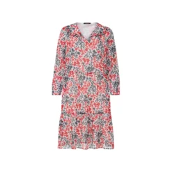 esmara® Damen Chiffonkleid, mit Rüschenbesatz - B-Ware