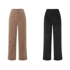 esmara® Damen Cordhose, weit und gerade geschnitten - B-Ware