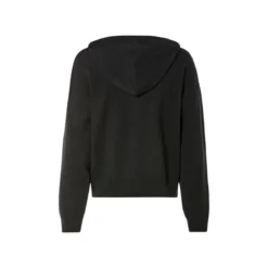 esmara® Damen Feinstrickpullover/ Feinstrick-Hoodie, leger geschnitten (Schwarz, S(36/38)) - B-Ware neuwertig