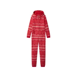 esmara® Damen Fleece-Jumpsuit (Rot, M(40/42)) - B-Ware neuwertig