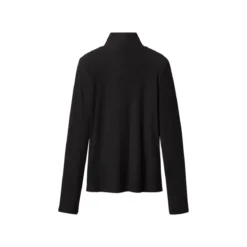 esmara® Damen Gerippte Rollkragenshirts, 2 Stück (schwarz/grau, S(36/38)) - B-Ware neuwertig