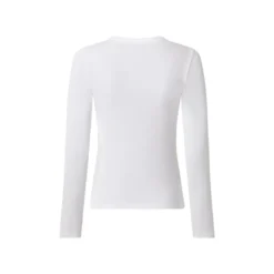 esmara® Damen Geripptes Langarmshirt (Weiß, XS(32/34)) - B-Ware sehr gut