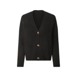 esmara® Damen Grobstrick-Cardigan (Schwarz, L(44/46)) - B-Ware neuwertig