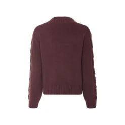 ESMARA® Damen Grobstrick-Pullover (Bordeaux, M(40/42)) - B-Ware neuwertig