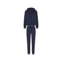 esmara® Damen Hausanzug, mit seitlichen Eingrifftaschen (Navy, XS(32/34)) - B-Ware neuwertig