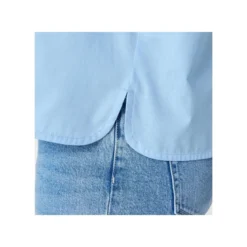 ESMARA® Damen Hemd, weit geschnitten mit Kellerfalte (Blau, S(36/38)) - B-Ware sehr gut