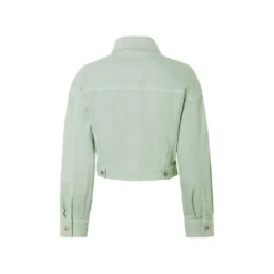 esmara® Damen Jeansjacke in Cropped-Länge (Hellgrün, 40) - B-Ware neuwertig