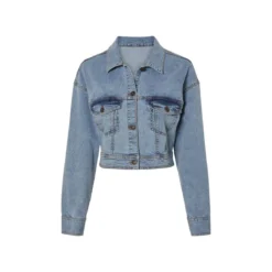 ESMARA® Damen Jeansjacke mit aufgesetzten Brusttaschen (Hellblau, 38) - B-Ware neuwertig