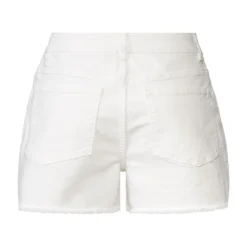 esmara® Damen Jeans Shorts, mit hohem Baumwollanteil (weiß, 34) - B-Ware neuwertig