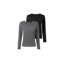 esmara® Damen Langarmshirts, 2 Stück - B-Ware