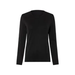 esmara® Damen Langarmshirt, 2 Stück, mit Baumwolle (Streifen/weiß/schwarz, L(44/46)) - B-Ware sehr gut