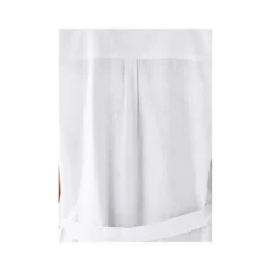 esmara® Damen Leinen-Maxikleid mit Kentkragen und Tunikaausschnitt (weiß, 34) - B-Ware neuwertig