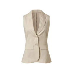 esmara® Damen Leinen-Weste, leicht tailliert - B-Ware