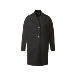 esmara® Damen-Mantel, in Wolloptik, 42, schwarz - B-Ware sehr gut