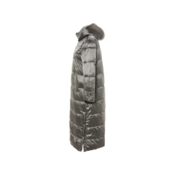esmara® Damen Maxi-Steppmantel, seitlicher Gehschlitze mit Druckknöpfen - B-Ware