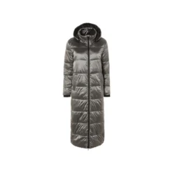 esmara® Damen Maxi-Steppmantel, seitlicher Gehschlitze mit Druckknöpfen - B-Ware