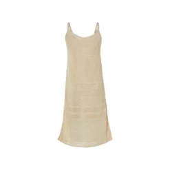 esmara® Damen-Midi-Kleid, S, creme - B-Ware neuwertig