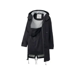 esmara® Damen Parka mit hohem Bio-Baumwollanteil (schwarz, 36) - B-Ware neuwertig