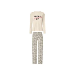 esmara® Damen Pyjama (Weiß, XS(32/34)) - B-Ware neuwertig