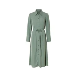 esmara® Damen Satin-Kleid, moderne Midi-Länge - B-Ware