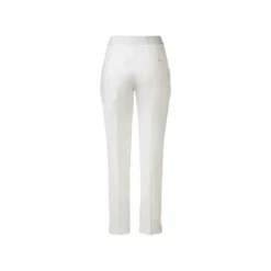 esmara® Damen Stoffhose mit Teilgummizug, Knöchellänge (weiß, 36) - B-Ware sehr gut
