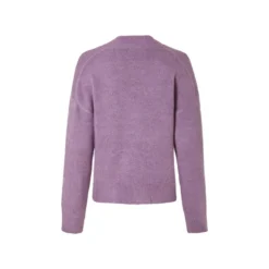 esmara® Damen-Strickcardigan, mit Bündchen an Ärmeln und Saum, L, lila - B-Ware neuwertig