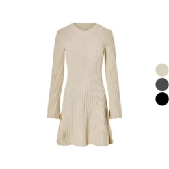 esmara® Damen Strickkleid, mit Schlitzen an den Ärmeln - B-Ware