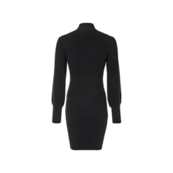 esmara® Damen Strickkleid, mit langen Puffärmeln (Schwarz, M(40/42)) - B-Ware sehr gut
