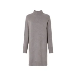 esmara® Damen Strickkleid mit Seitenschlitzen (grau, XS(32/34)) - B-Ware neuwertig