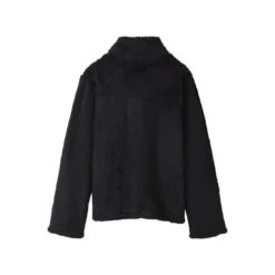 esmara® Damen Teddy-Fleecejacke / Fleecepullover (Schwarz, XS(32/34)) - B-Ware neuwertig