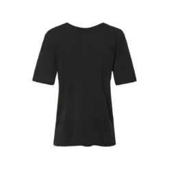 ESMARA® Damen T-Shirt mit Leinen (Schwarz, L(44/46)) - B-Ware neuwertig