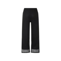 esmara® Damen Wide-Leg-Strickhose, blickdicht gefüttert (Schwarz, S(36/38)) - B-Ware neuwertig